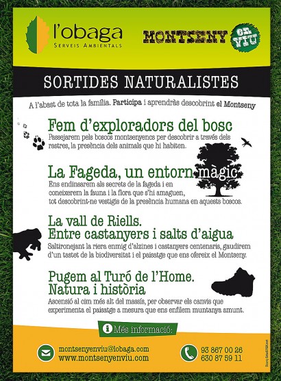 Disseny Flyer Sortides Naturalistes (2013)