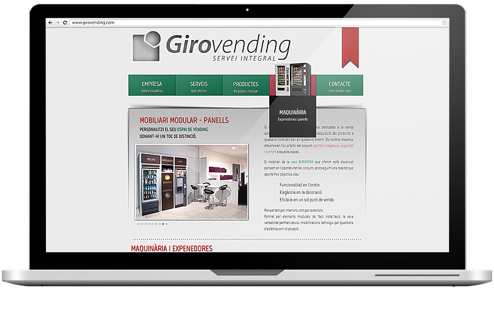Web www.girovending.com (2012)